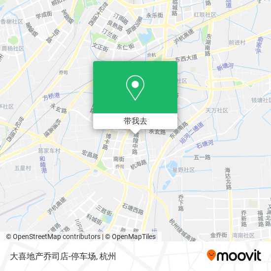 大喜地产乔司店-停车场地图