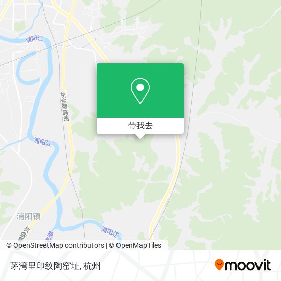 茅湾里印纹陶窑址地图