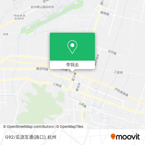 G92/瓜沥互通(路口)地图