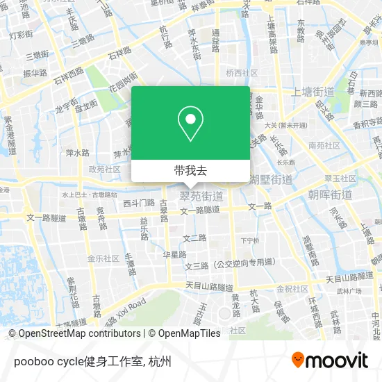 pooboo cycle健身工作室地图