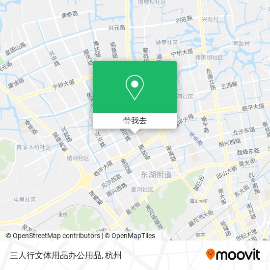 三人行文体用品办公用品地图