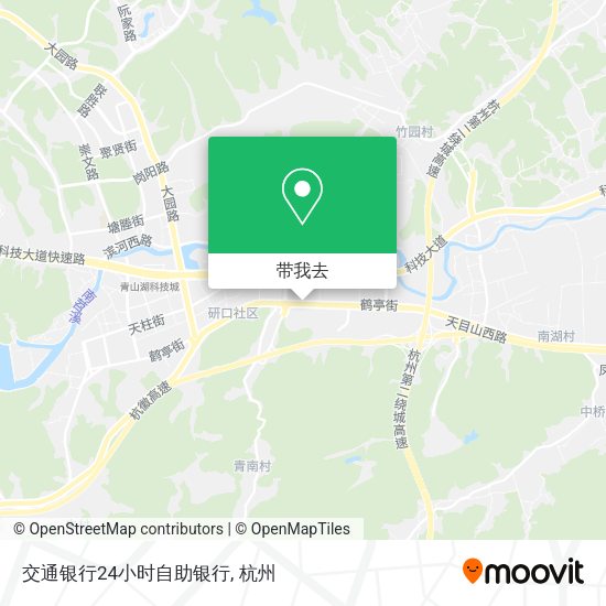 交通银行24小时自助银行地图
