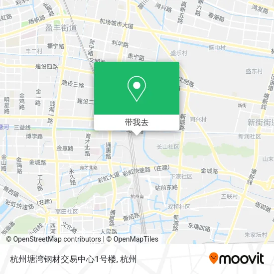 杭州塘湾钢材交易中心1号楼地图