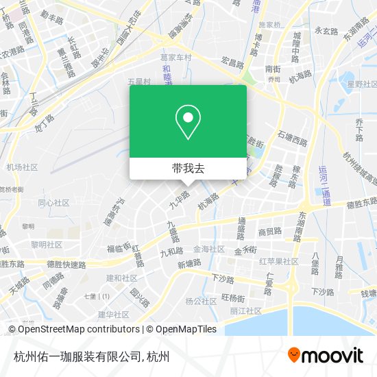 杭州佑一珈服装有限公司地图