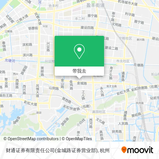 财通证券有限责任公司(金城路证券营业部)地图