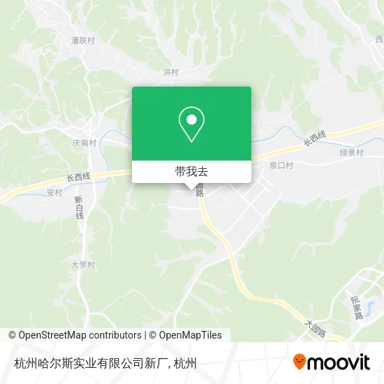 杭州哈尔斯实业有限公司新厂地图