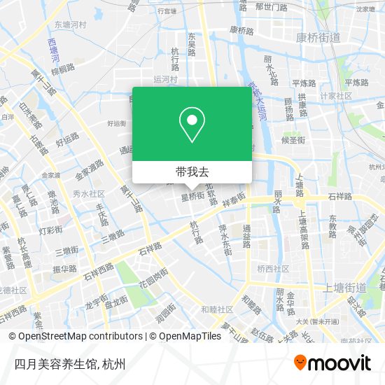 四月美容养生馆地图