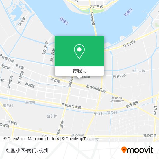 红垦小区-南门地图
