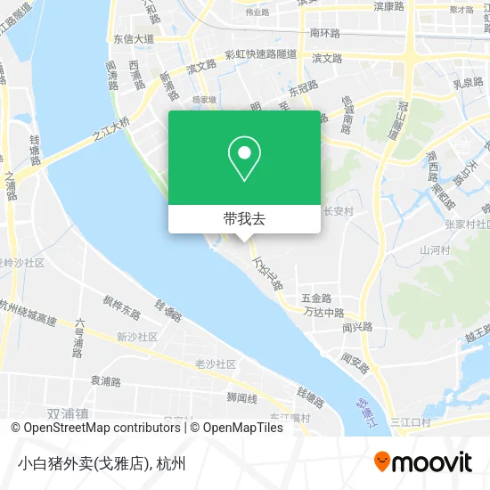 小白猪外卖(戈雅店)地图