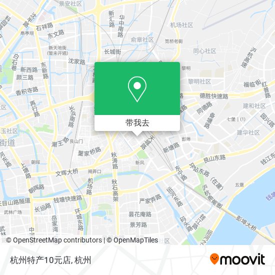 杭州特产10元店地图