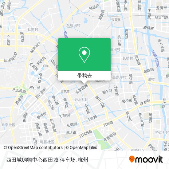 西田城购物中心西田城-停车场地图