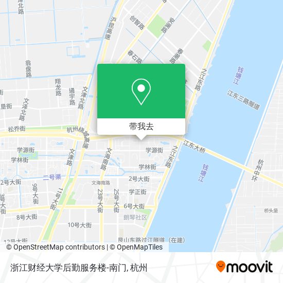 浙江财经大学后勤服务楼-南门地图