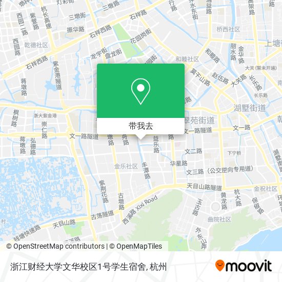 浙江财经大学文华校区1号学生宿舍地图