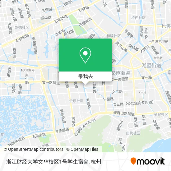 浙江财经大学文华校区1号学生宿舍地图