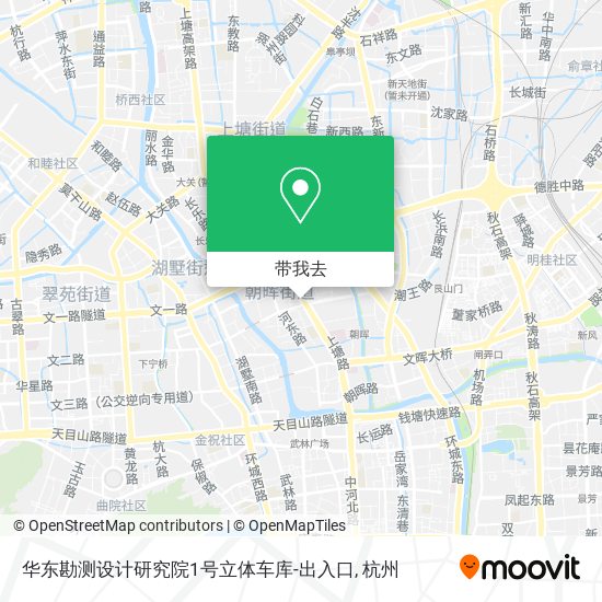 华东勘测设计研究院1号立体车库-出入口地图