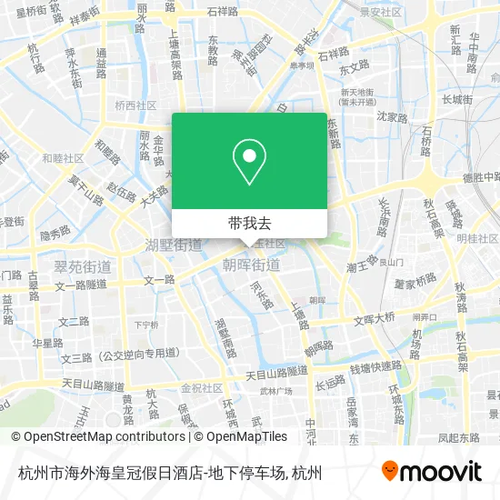 杭州市海外海皇冠假日酒店-地下停车场地图