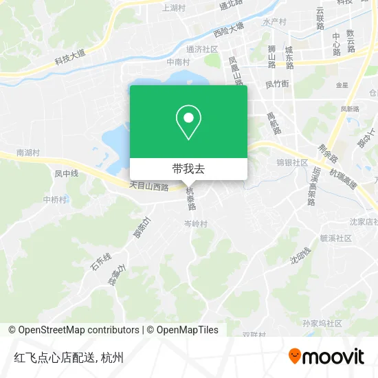 红飞点心店配送地图