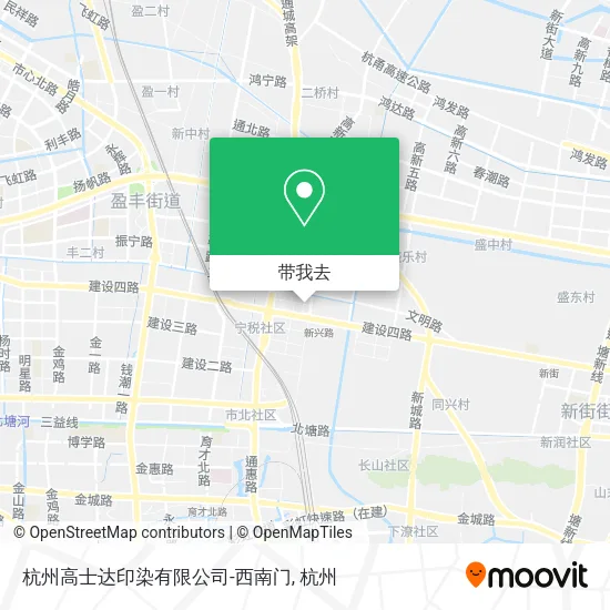 杭州高士达印染有限公司-西南门地图