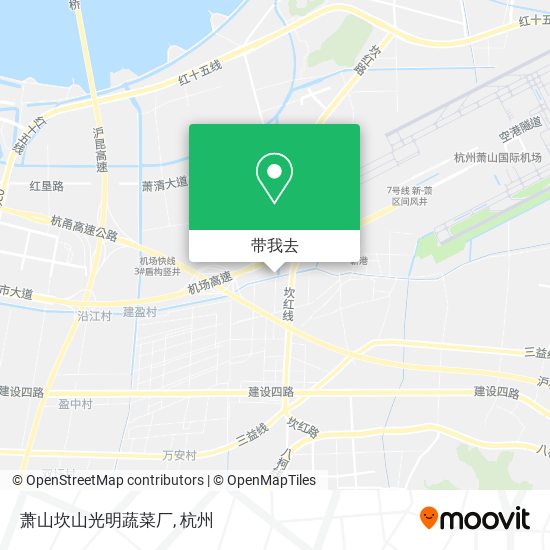 萧山坎山光明蔬菜厂地图