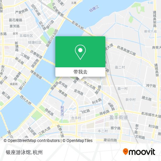 银座游泳馆地图