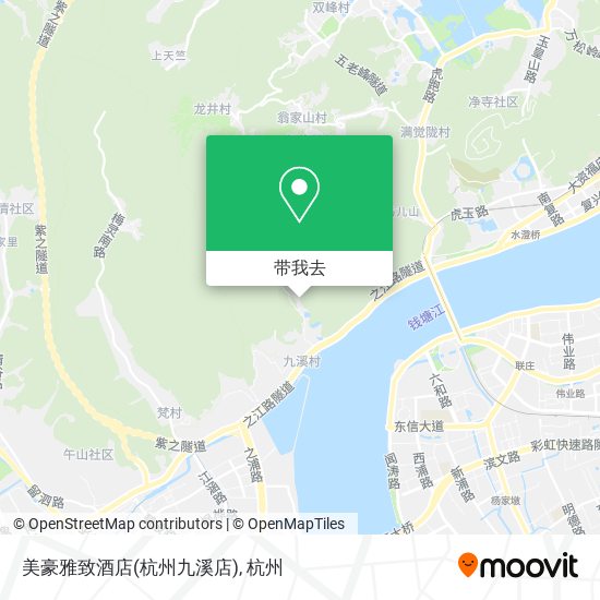 美豪雅致酒店(杭州九溪店)地图