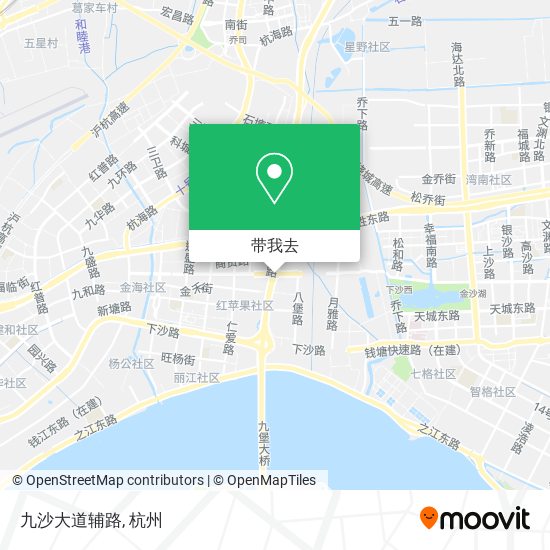 九沙大道辅路地图