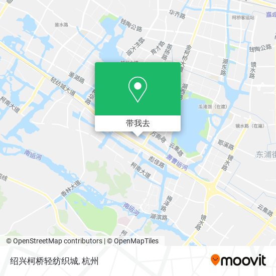 绍兴柯桥轻纺织城地图