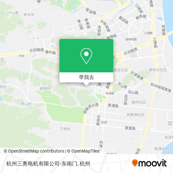 杭州三奥电机有限公司-东南门地图