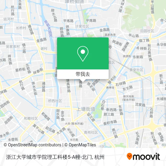 浙江大学城市学院理工科楼5-A幢-北门地图