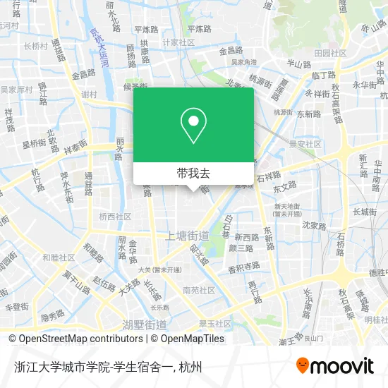 浙江大学城市学院-学生宿舍一地图