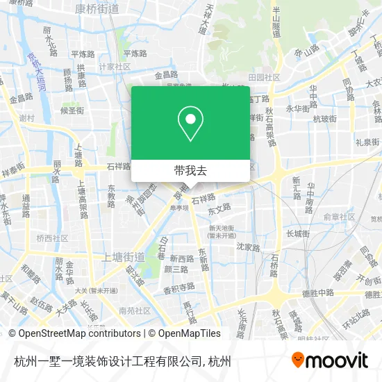 杭州一墅一境装饰设计工程有限公司地图