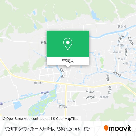 杭州市余杭区第三人民医院-感染性疾病科地图