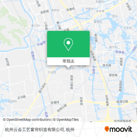 杭州云会工艺窗帘织造有限公司地图