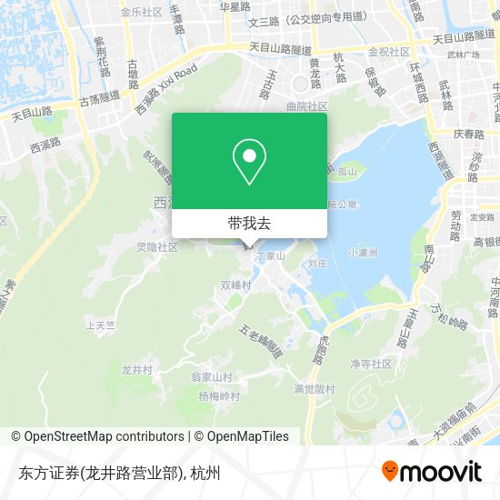 东方证券(龙井路营业部)地图