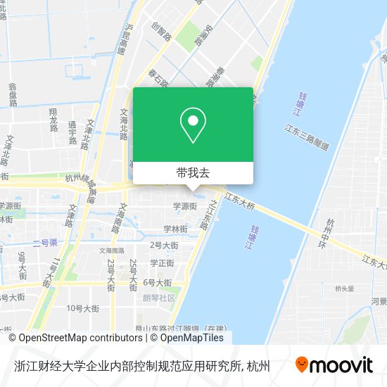 浙江财经大学企业内部控制规范应用研究所地图