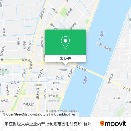 浙江财经大学企业内部控制规范应用研究所地图