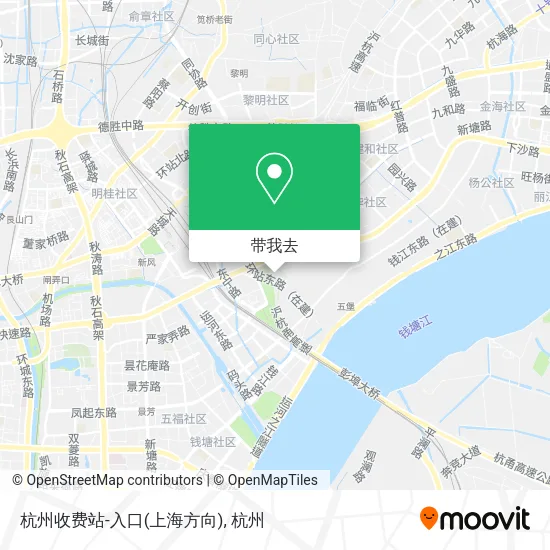 杭州收费站-入口(上海方向)地图