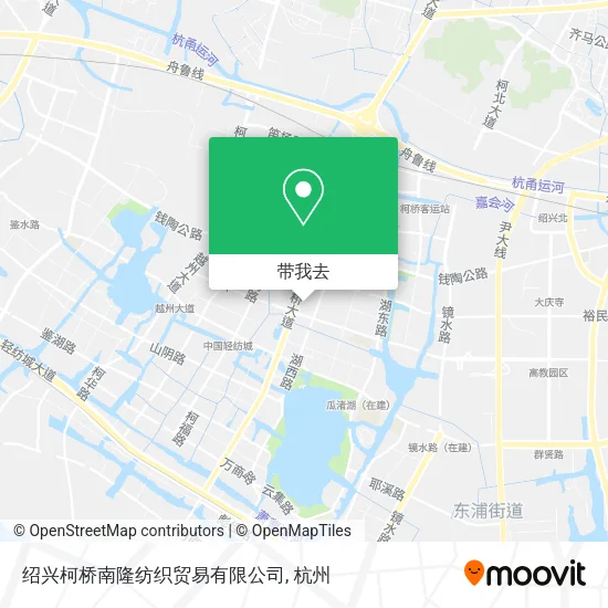 绍兴柯桥南隆纺织贸易有限公司地图