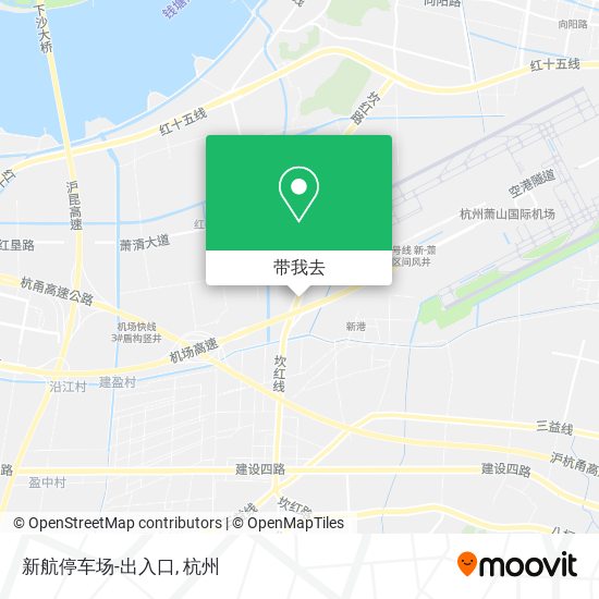 新航停车场-出入口地图