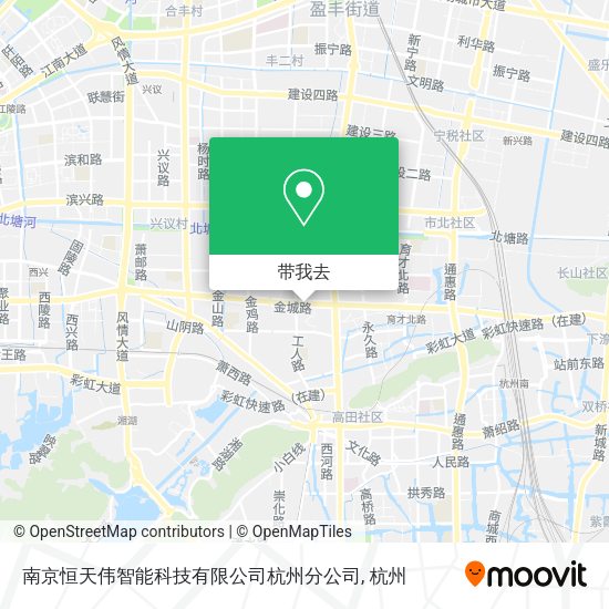 南京恒天伟智能科技有限公司杭州分公司地图