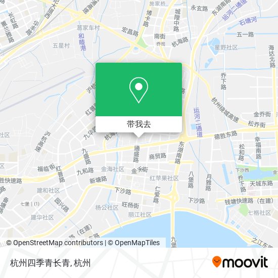 杭州四季青长青地图
