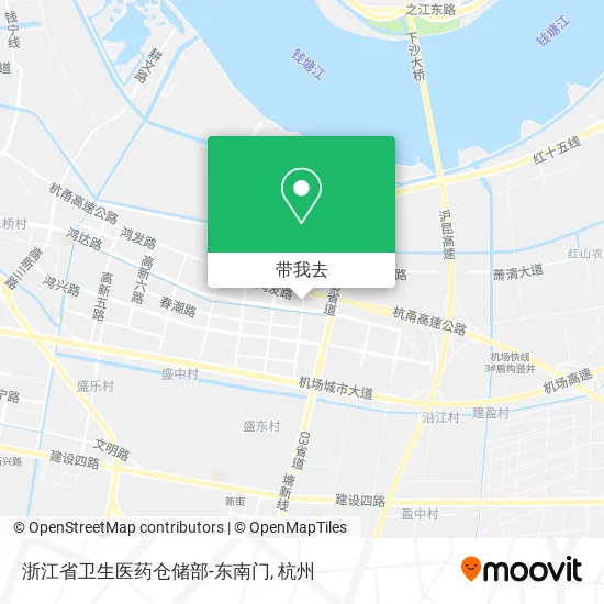 浙江省卫生医药仓储部-东南门地图