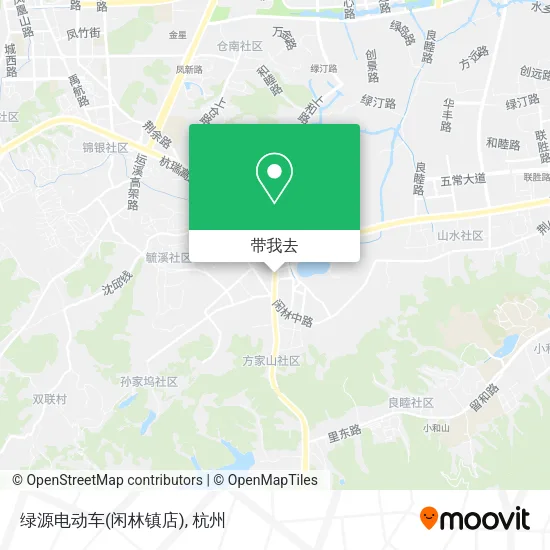 绿源电动车(闲林镇店)地图