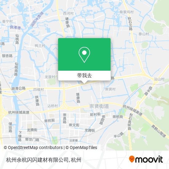 杭州余杭闪闪建材有限公司地图