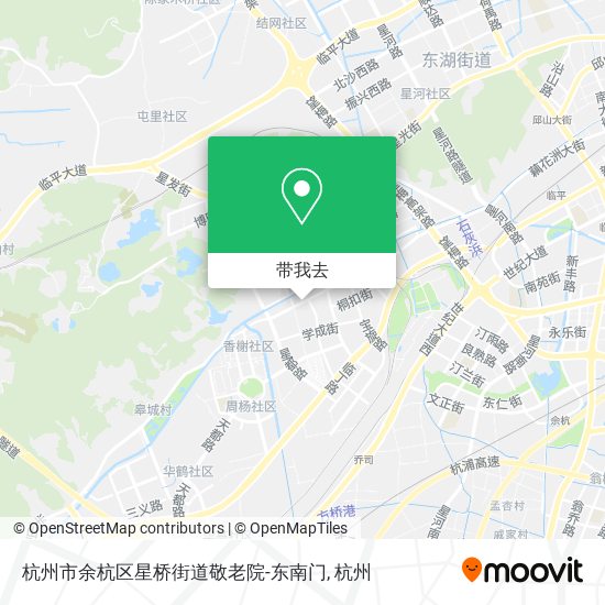 杭州市余杭区星桥街道敬老院-东南门地图