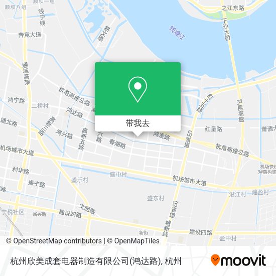 杭州欣美成套电器制造有限公司(鸿达路)地图