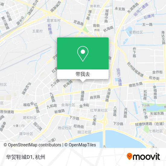 华贸鞋城D1地图