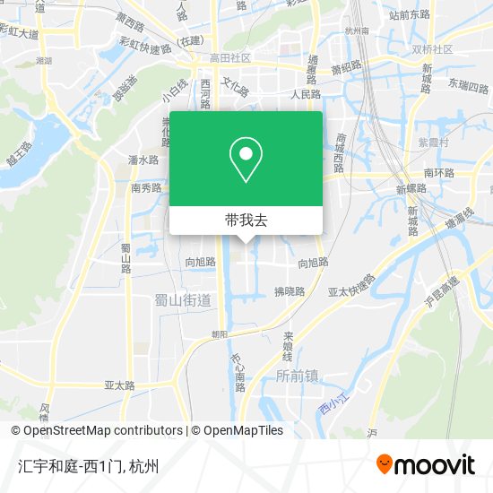 汇宇和庭-西1门地图