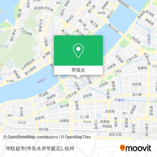 华联超市(半岛水岸华庭店)地图
