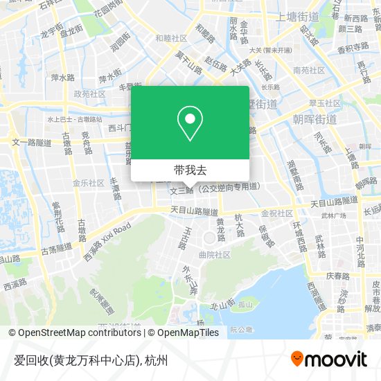 爱回收(黄龙万科中心店)地图